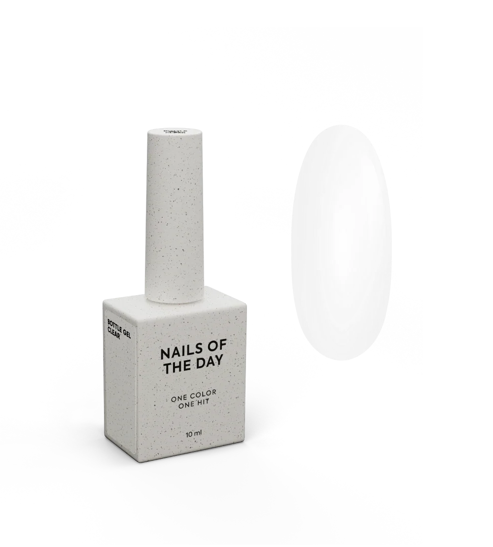 NAILSOFTHEDAY Bottle gel clear – gel transparente ultrafuerte, 10 ml