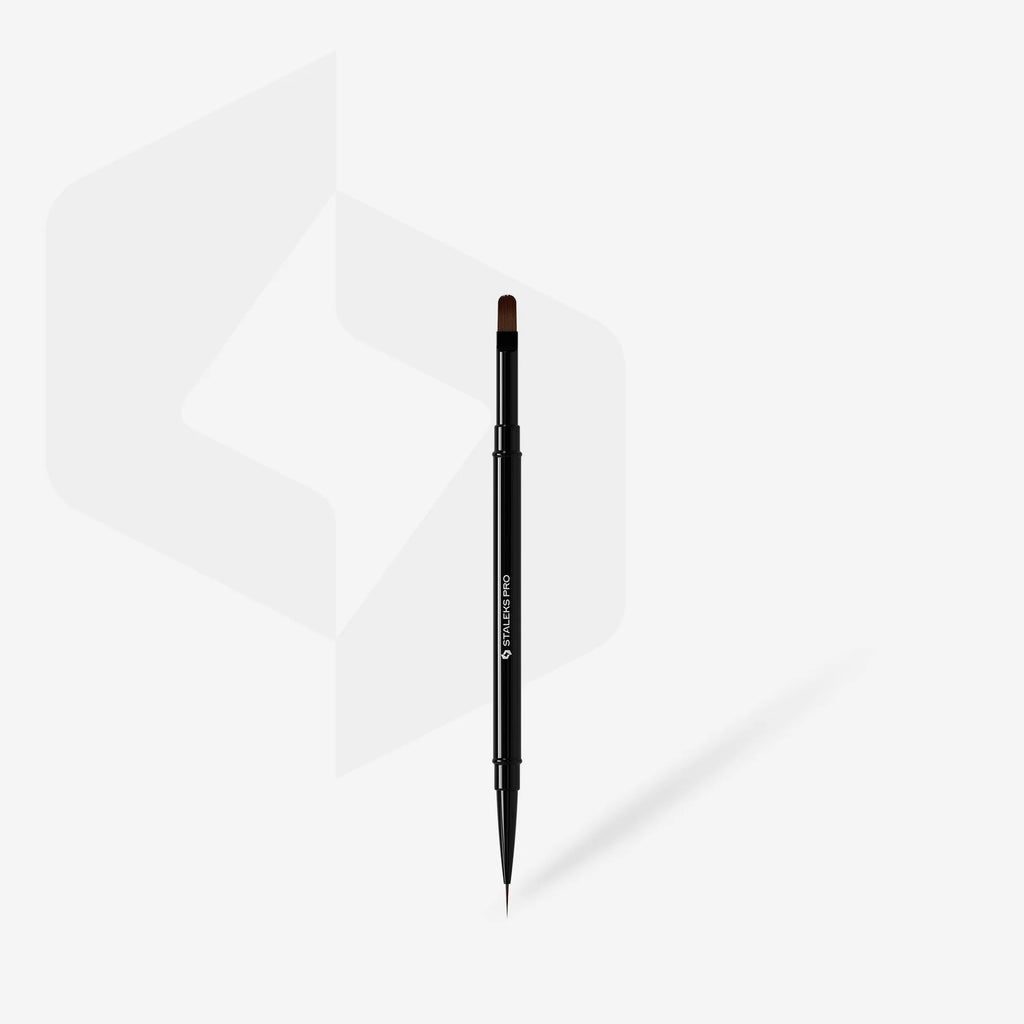 STALEKS  Pincel de doble punta EXPERT liner 10 mm / para gel 11 mm