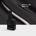 BIBLIOTEKA Bottle Gel №01 Onyx – gel negro translúcido, 10 ml