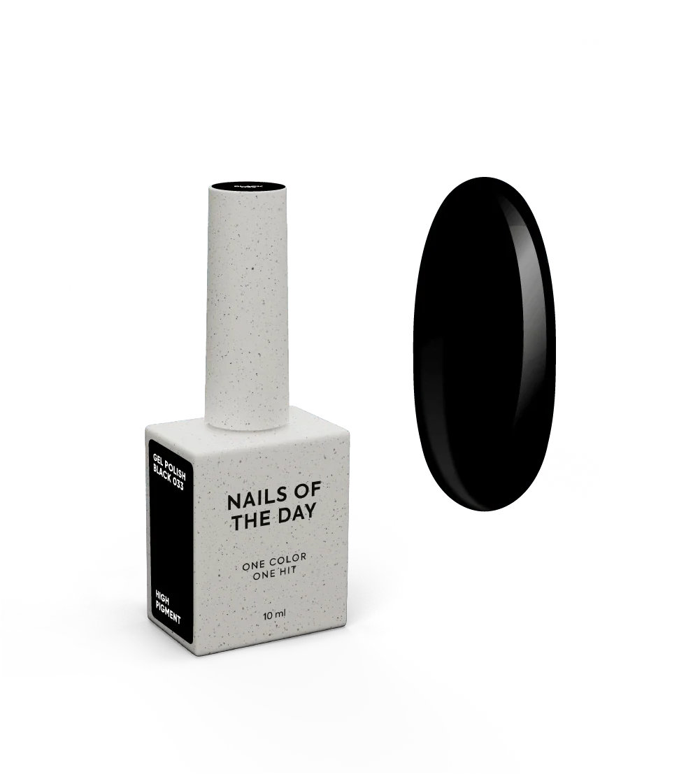 NAILSOFTHEDAY Let's Special Black: esmalte semipermanente negro especial que se superpone en una capa, 10 ml
