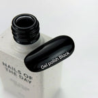 NAILSOFTHEDAY Let's Special Black: esmalte semipermanente negro especial que se superpone en una capa, 10 ml