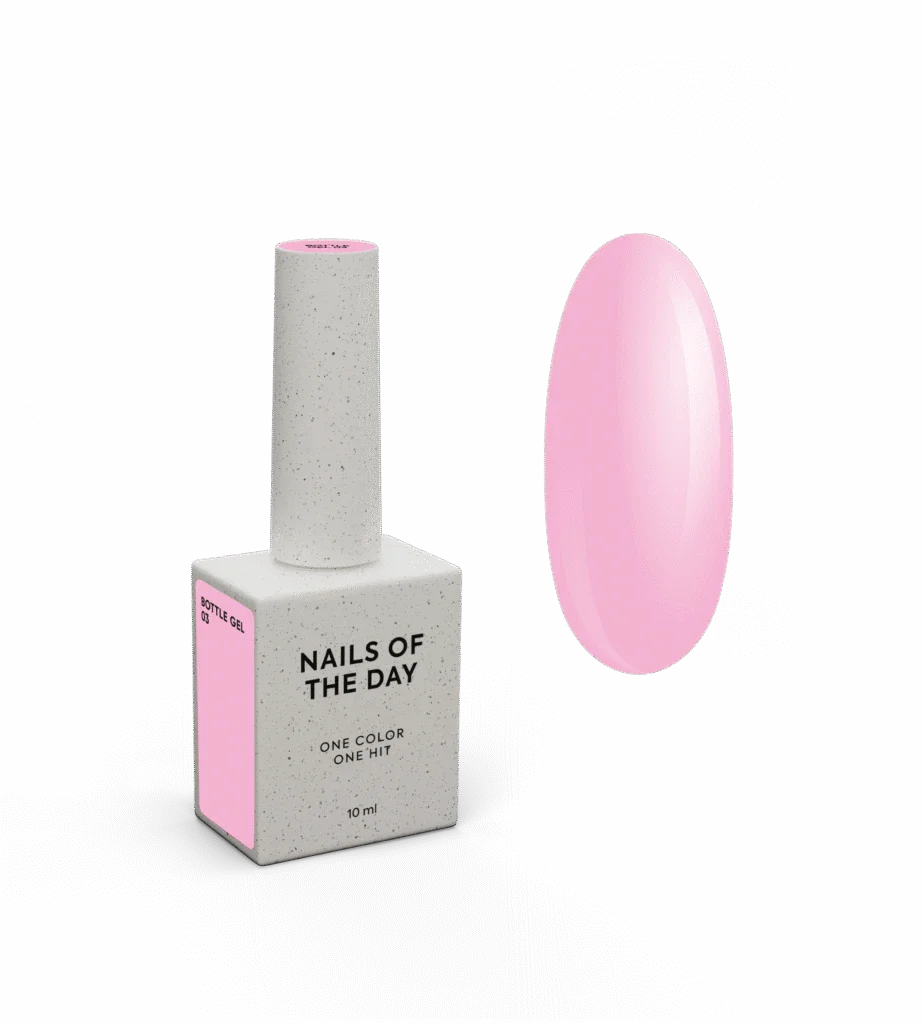 NAILSOFTHEDAY Bottle gel 03 – gel ultrafuerte rosa claro, 10 ml