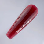 NAILSOFTHEDAY Builder gel 50 Vitrage — gel constructor vitral rojo para extensión de uñas, 15 ml