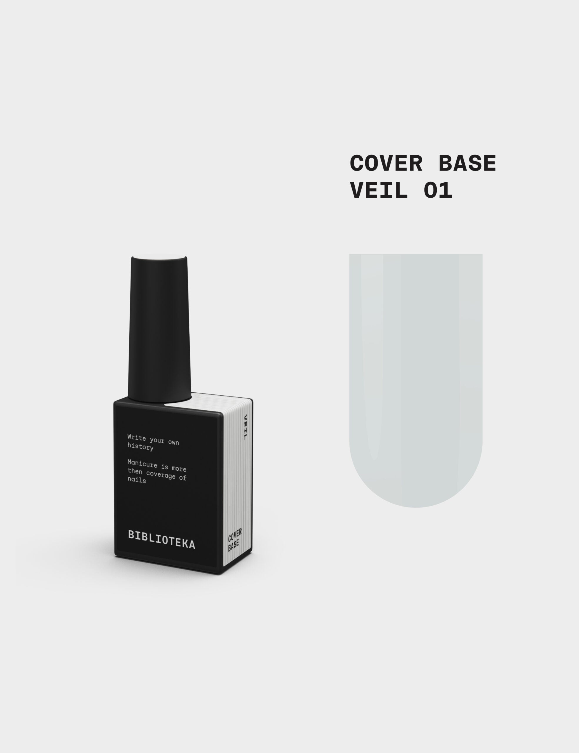 BIBLIOTEKA Cover Base № 01 Veil — lechoso semitransparente , 10 ml