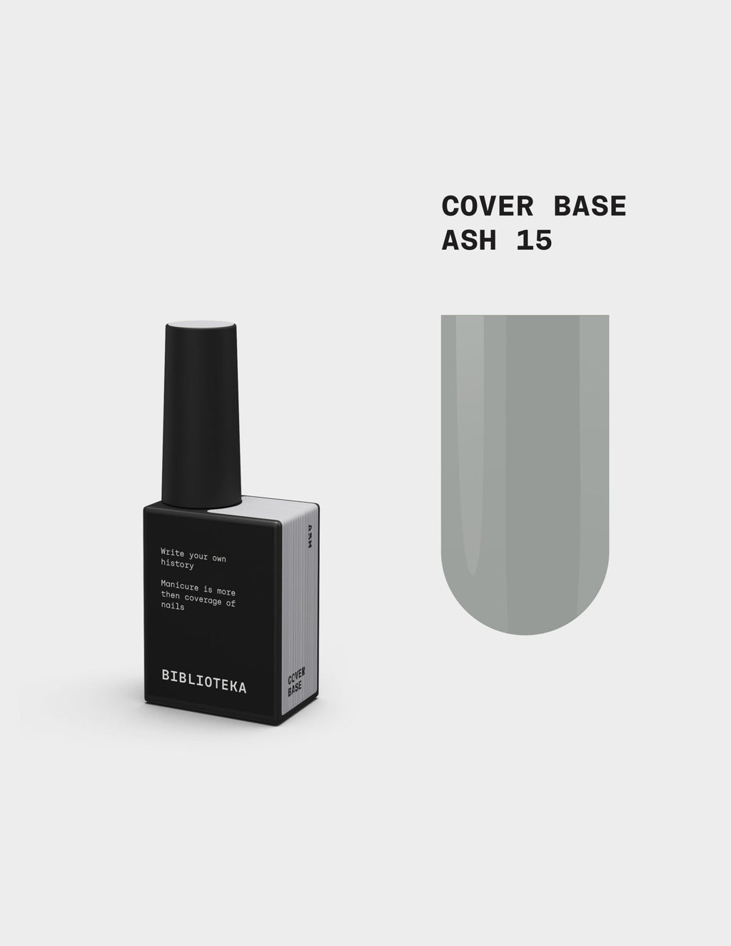 BIBLIOTEKA cover base n.° 15 Ceniza, 10 ml