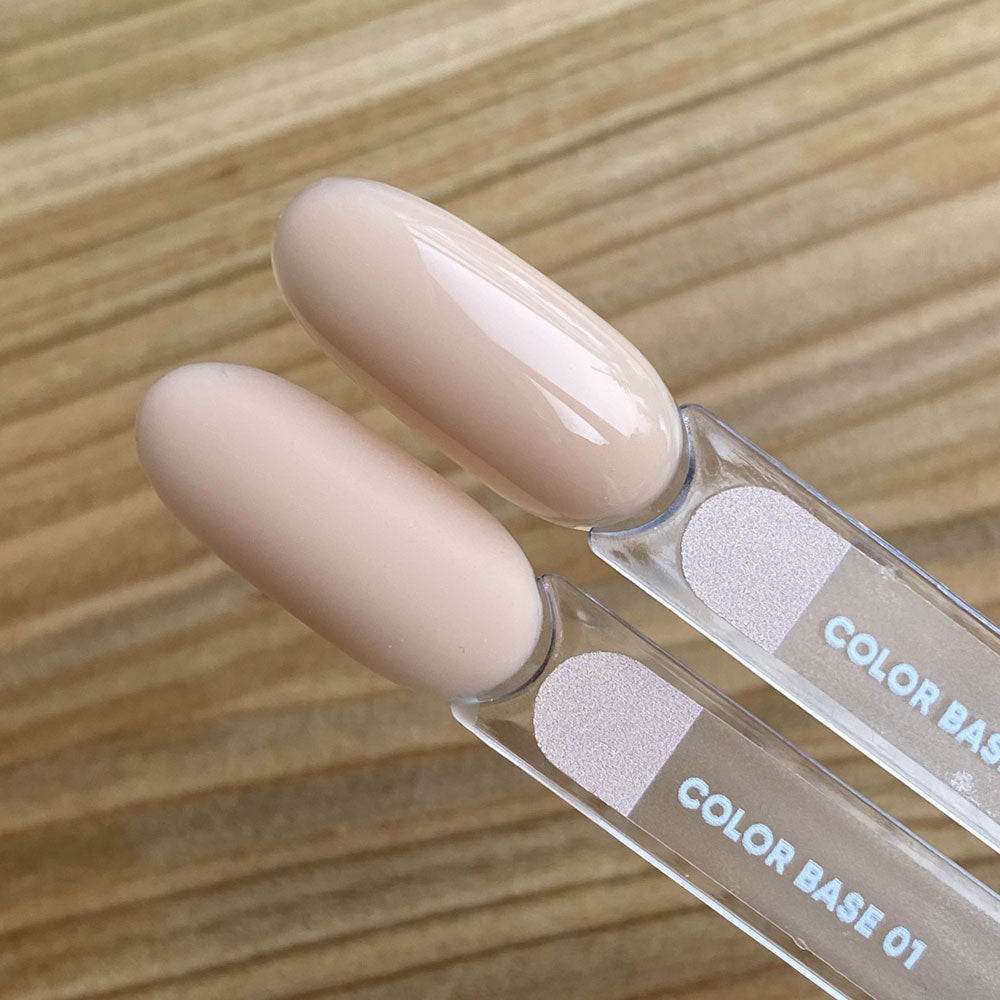 NAILSOFTHEDAY Color base 01 – base de color para uñas (beige arena), 10 ml