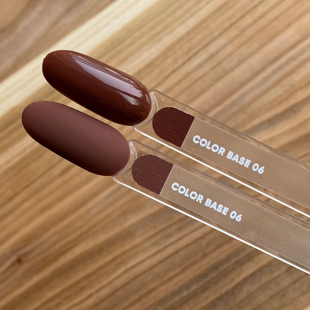 NAILSOFTHEDAY Color base 06 – base de color para uñas (marrón saturado), 10 ml