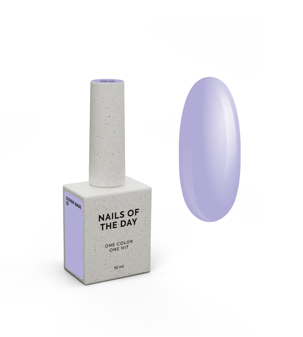 Nailsoftheday Cover base NEW Formula 23 - base camuflaje de color lilа, para uñas, 10 ml