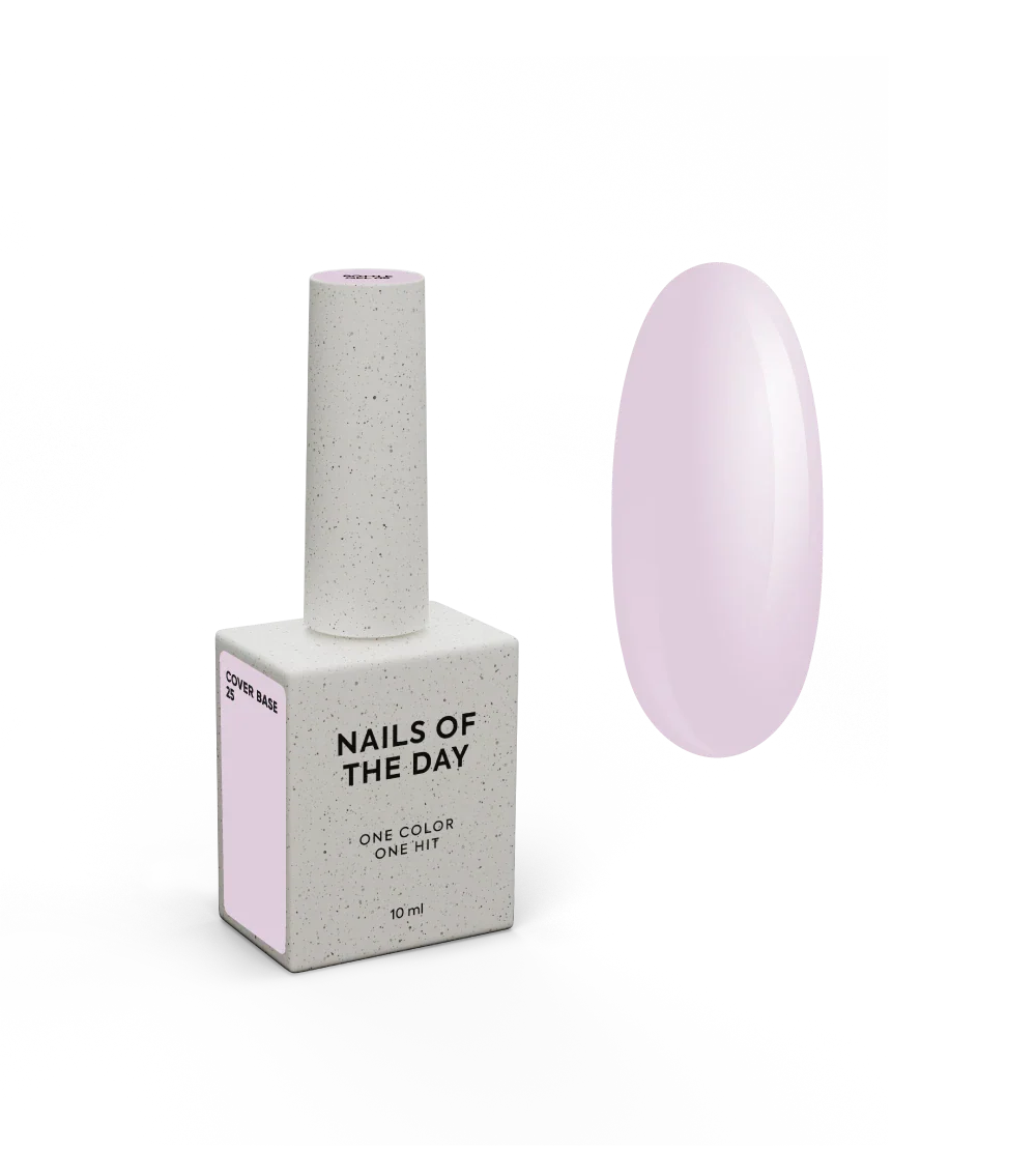 Nailsoftheday Cover base NEW Formula 25 - base camuflaje de color  rosa suave, 10 ml