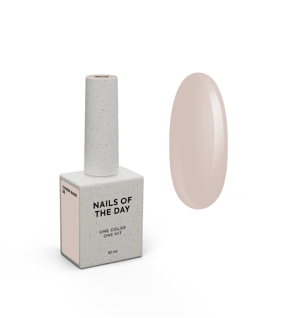 Nailsoftheday Cover base NEW Formula 05: base de camuflaje de caramelo frío para uñas, 10 ml
