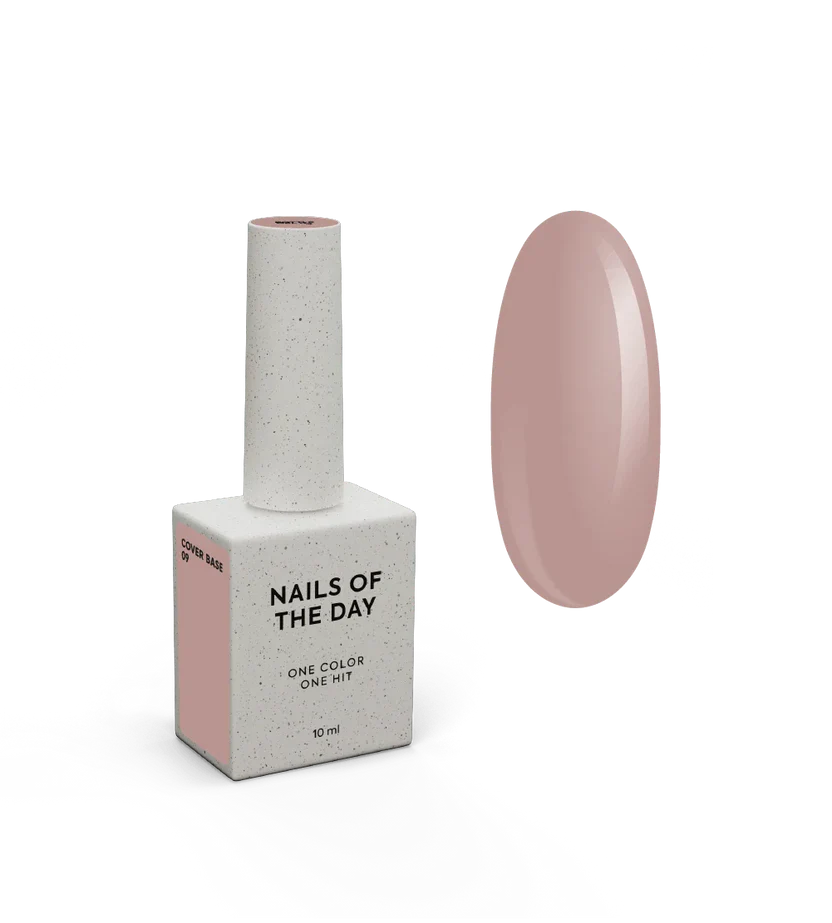 Nailsoftheday Cover base NEW Formula 09: base de camuflaje que cubre las uñas en color nude moderno, 10 ml