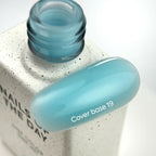 Nailsoftheday Cover base NEW Formula 19 - base camuflaje de color azul suave, 10 ml