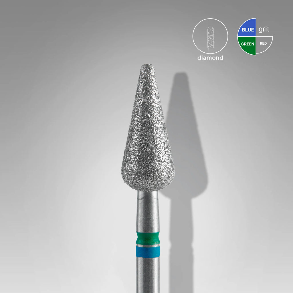 Broca de diamante para clavos DUO puntiaguda pera azul-verde EXPERT diámetro de la cabeza 5 mm / pieza de trabajo 12 mm