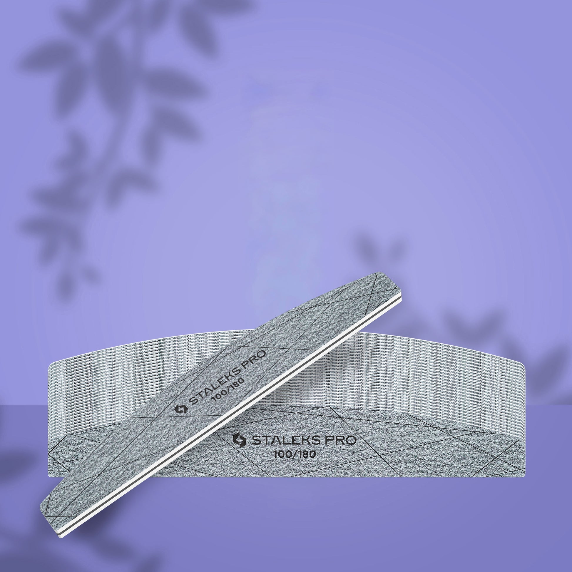 STALEKS SMART 40 Lima de uñas mineral media luna, grano 100/180 (25 uds.)