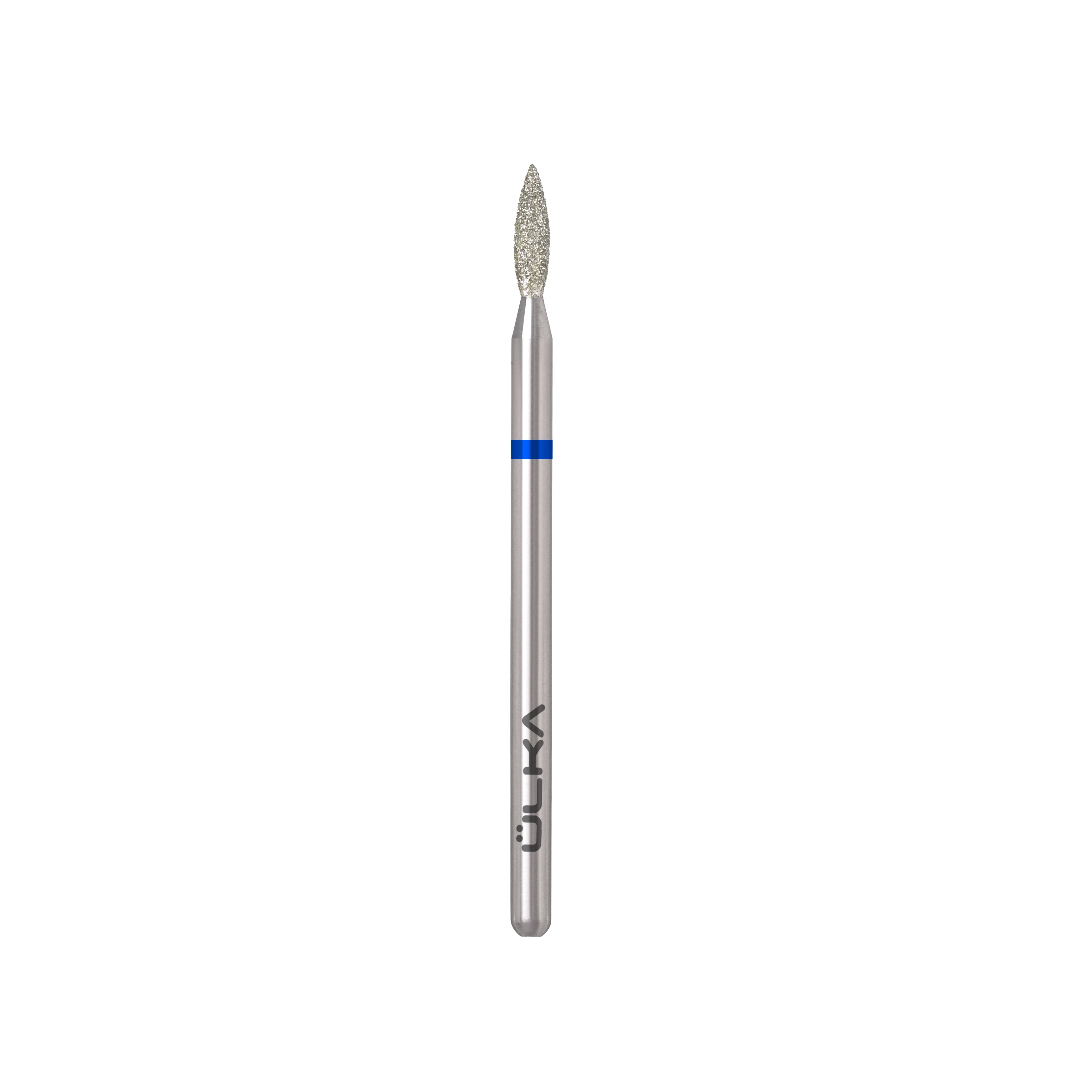 Fresa de diamante ULKA llama azul - cabeza de 2,1 mm, parte activa de 8 mm (F218-M)