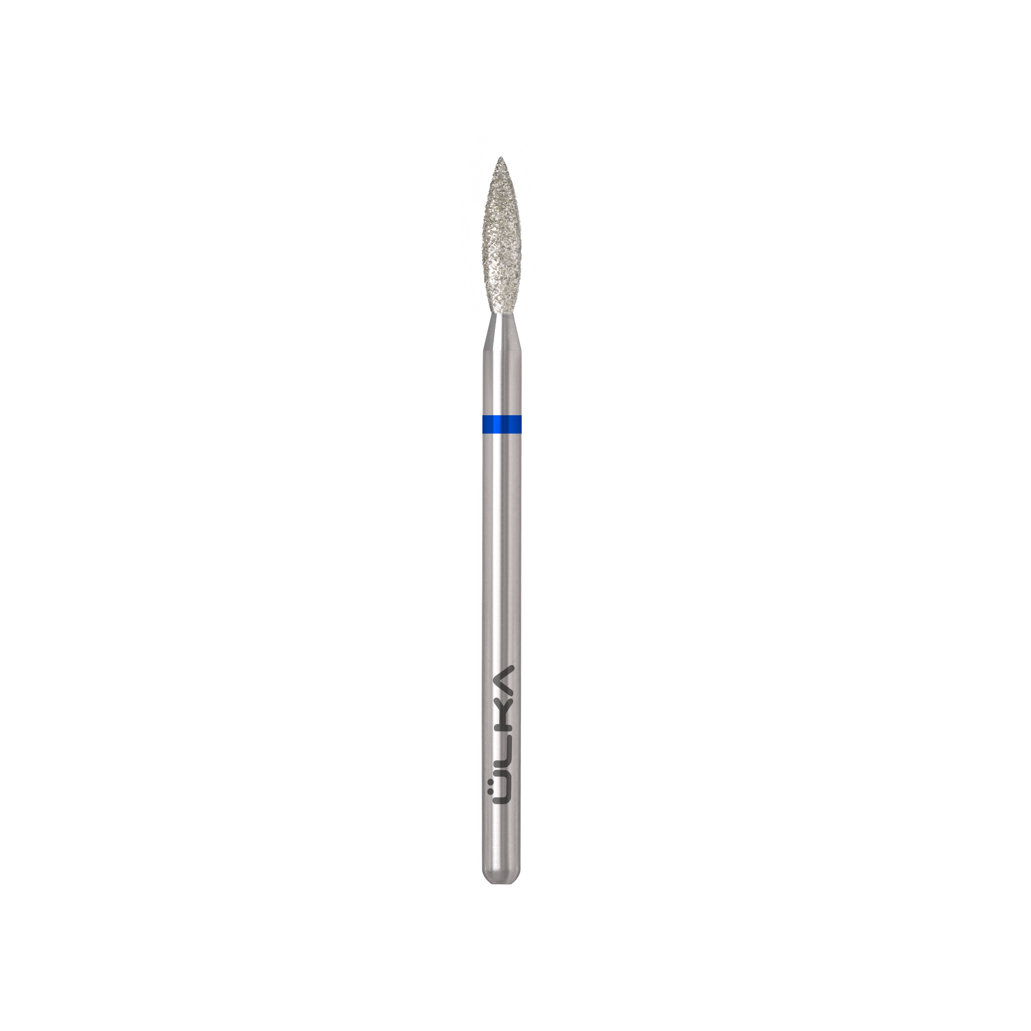 Fresa de diamante ULKA llama azul - cabeza de 2,3 mm, parte activa de 10 mm (F2310-M)