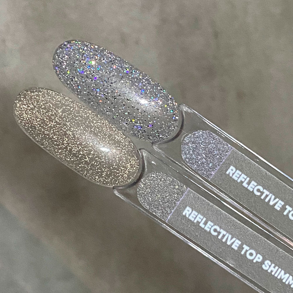 NAILSOFTHENIGHT Reflective top Holographic  - top holográfico reflectante sin una capa pegajosa para uñas, 10 ml