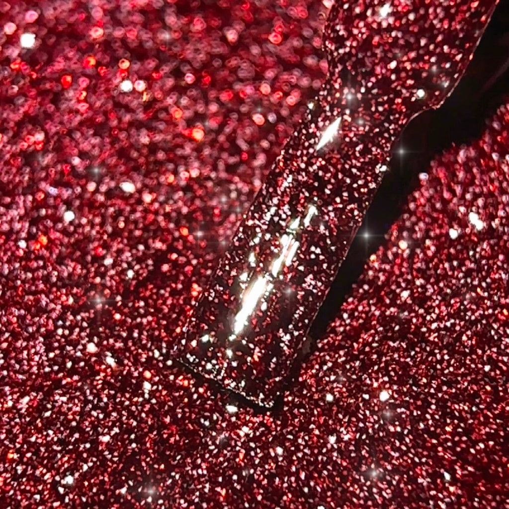 BIBLIOTEKA Esmalte reflectante Nº 07 Wine Soul – Burdeos, 10 ml