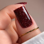 BIBLIOTEKA Esmalte reflectante Nº 07 Wine Soul – Burdeos, 10 ml