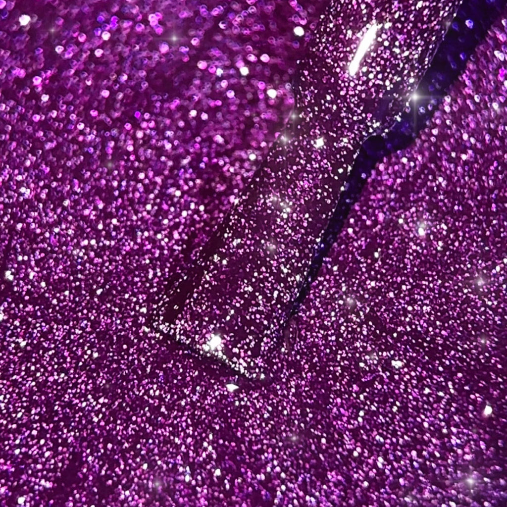 BIBLIOTEKA Esmalte reflectante Nº 08 Amethyst Dust – Violeta, 10 ml