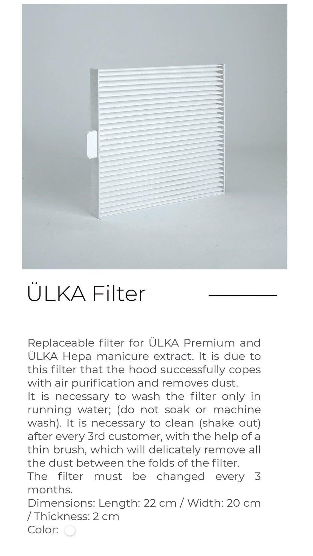 Aspirador ÜLKA BASIC. Sobremesa