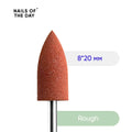 NAILSOFTHEDAY Silicone Drill Bit, Rough — pulidor de marca, duro, tamaño 8*20 mm.