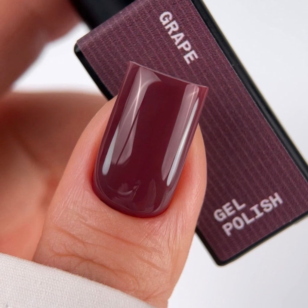 BIBLIOTEKA GEL POLISH Nº 86 GRAPE – BURDEOS UVA APAGADO, 10 ML