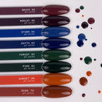 BIBLIOTEKA GEL POLISH Nº 86 GRAPE – BURDEOS UVA APAGADO, 10 ML