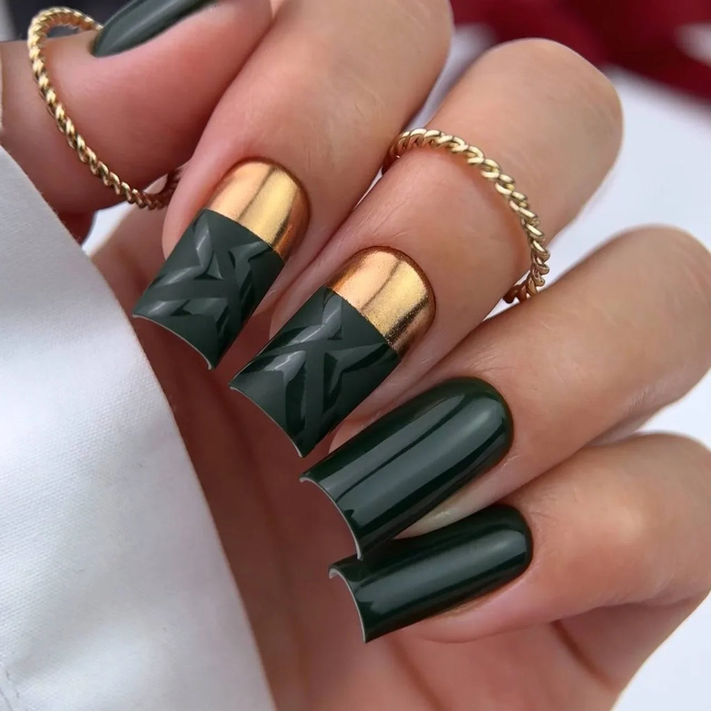 NAILSOFTHEDAY Let's Special Green Glass, esmalte semipermanente esmeralda para cubrir uñas en una capa, 10 ml