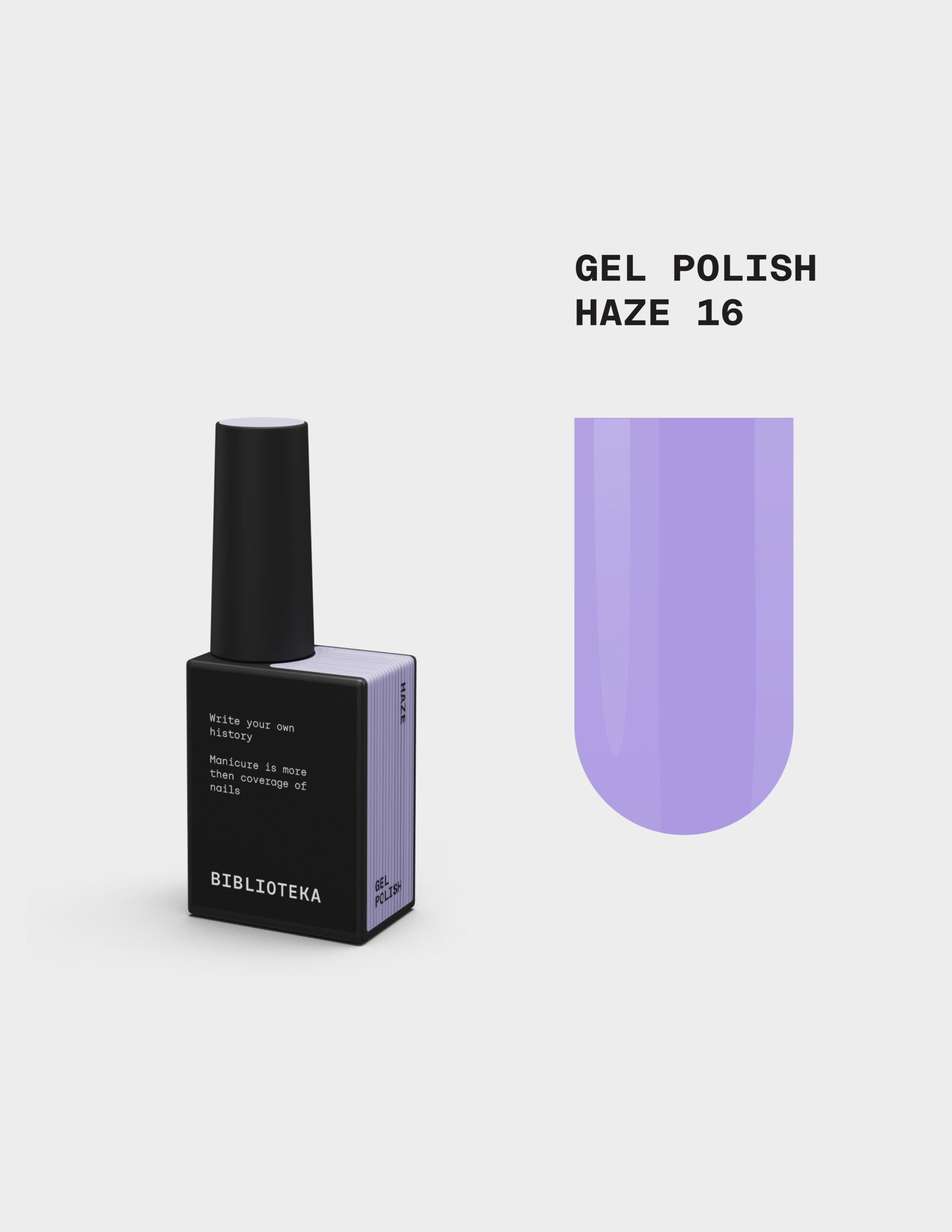 BIBLIOTEKA Esmalte № 16 Haze - Lila, 10 ml