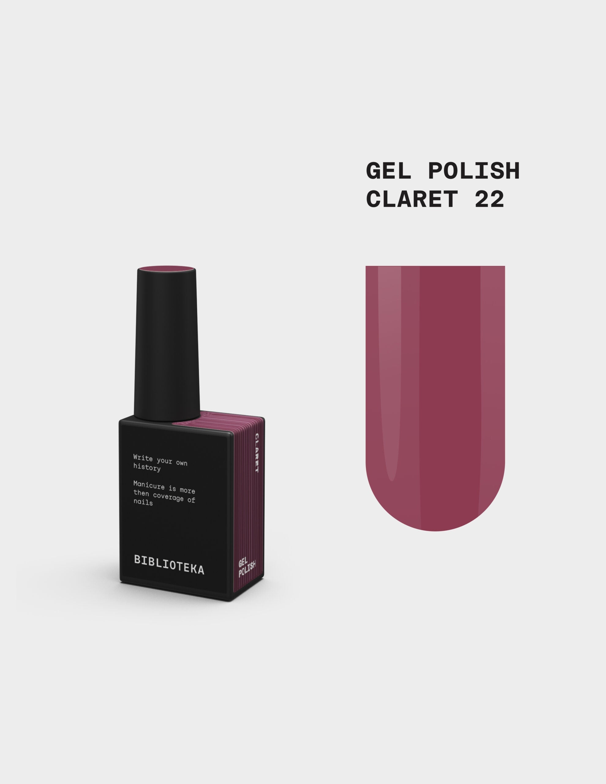 BIBLIOTEKA Esmalte № 22 Claret, 10 ml