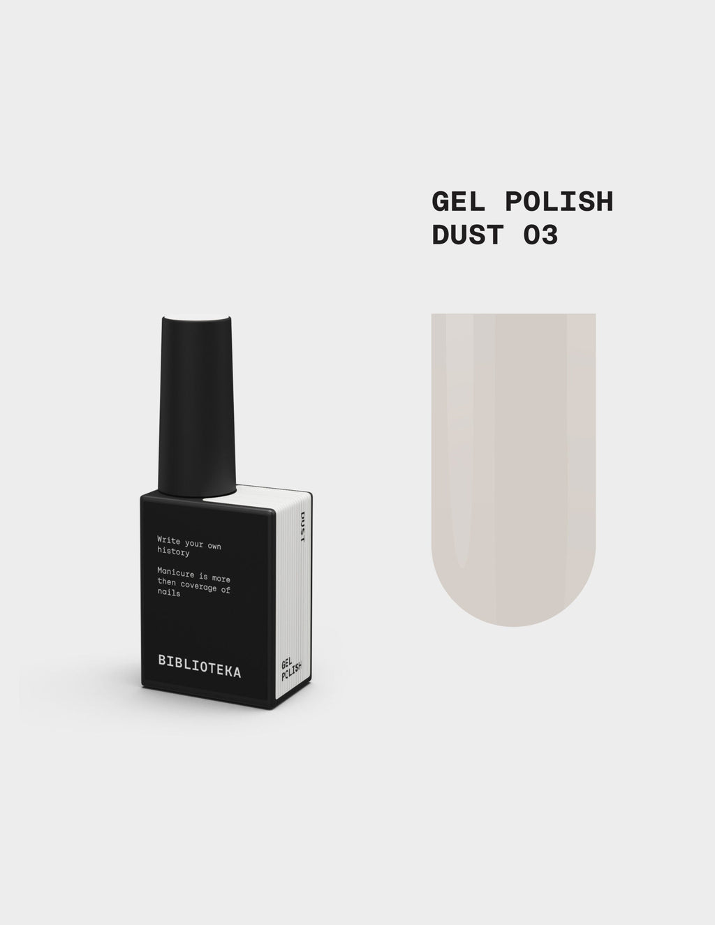 BIBLIOTEKA Esmalte Nº 03 Dust — Marfil, 10 ml