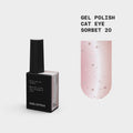 BIBLIOTEKA Esmalte semipermanente efecto ojo de gato Nº 20 Sorbet – rosa empolvado, 10 ml