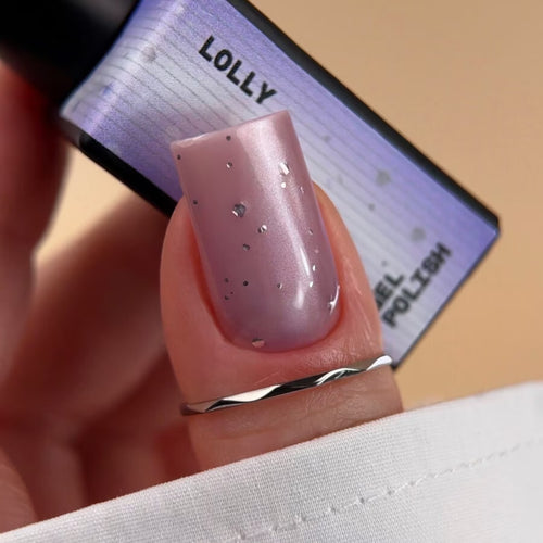 BIBLIOTEKA Esmalte semipermanente efecto ojo de gato Nº 23 Lolly – lila claro, 10 ml