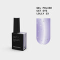 BIBLIOTEKA Esmalte semipermanente efecto ojo de gato Nº 23 Lolly – lila claro, 10 ml