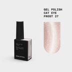 BIBLIOTEKA Esmalte semipermanente efecto ojo de gato Nº 27 Frost – beige claro, 10 ml