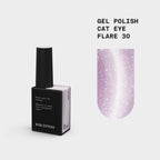 BIBLIOTEKA Esmalte semipermanente efecto ojo de gato Nº 30 Flare – rosa púrpura intenso, 10 ml