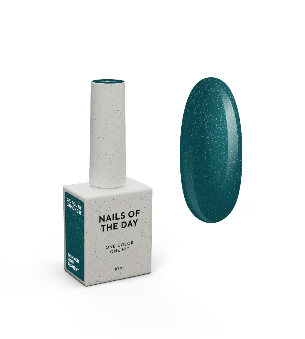 NAILSOFTHEDAY Let’s Special Grinch — un esmalte en gel de color verde esmeralda con un fino brillo, que ofrece cobertura completa en una sola capa, 10 ml.