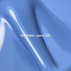 NAILSOFTHEDAY Gel Polish Jeans — esmalte semipermanente azul vaquero con cobertura completa en una sola capa. 10 ml.