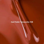 NAILSOFTHEDAY Gel Polish Terracotta — esmalte semipermanente en tono terracota (ladrillo) con cobertura completa en una sola capa. 10 ml.