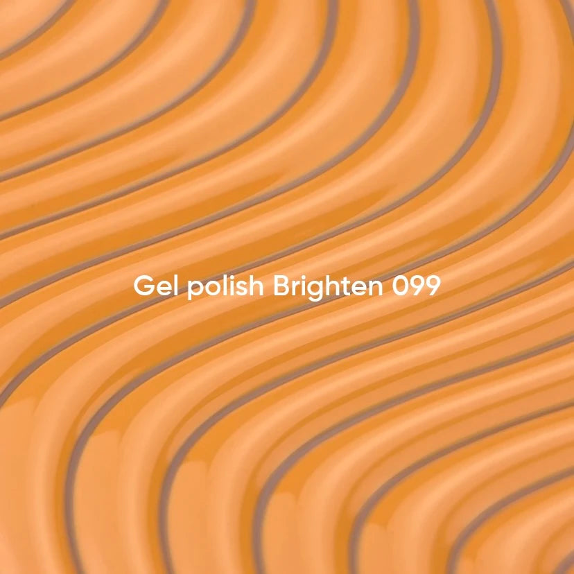 NAILSOFTHEDAY Gel Polish Brighten 099 — esmalte semipermanente naranja pastel, cubre en una capa, 10 ml