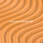 NAILSOFTHEDAY Gel Polish Brighten 099 — esmalte semipermanente naranja pastel, cubre en una capa, 10 ml