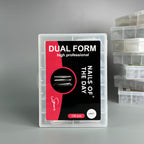 NAILSOFTHEDAY Dual Form Square (Type 2): formas superiores cuadradas anchas/almendradas para uñas, 130 piezas