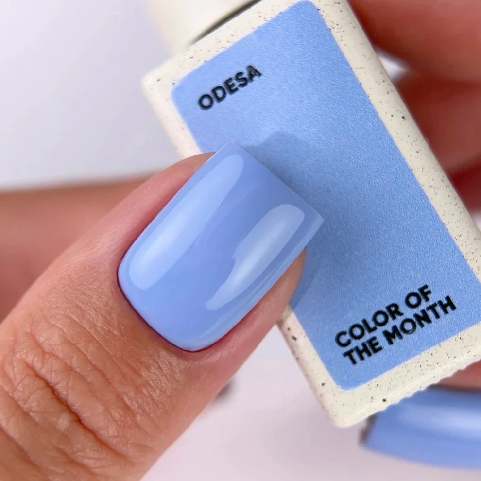 NAILSOFTHEDAY Color of the Month – Julio 2026 Odesa — azul de alta cobertura en una sola capa, 10 ml