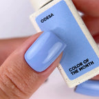 NAILSOFTHEDAY Color of the Month – Julio 2026 Odesa — azul de alta cobertura en una sola capa, 10 ml