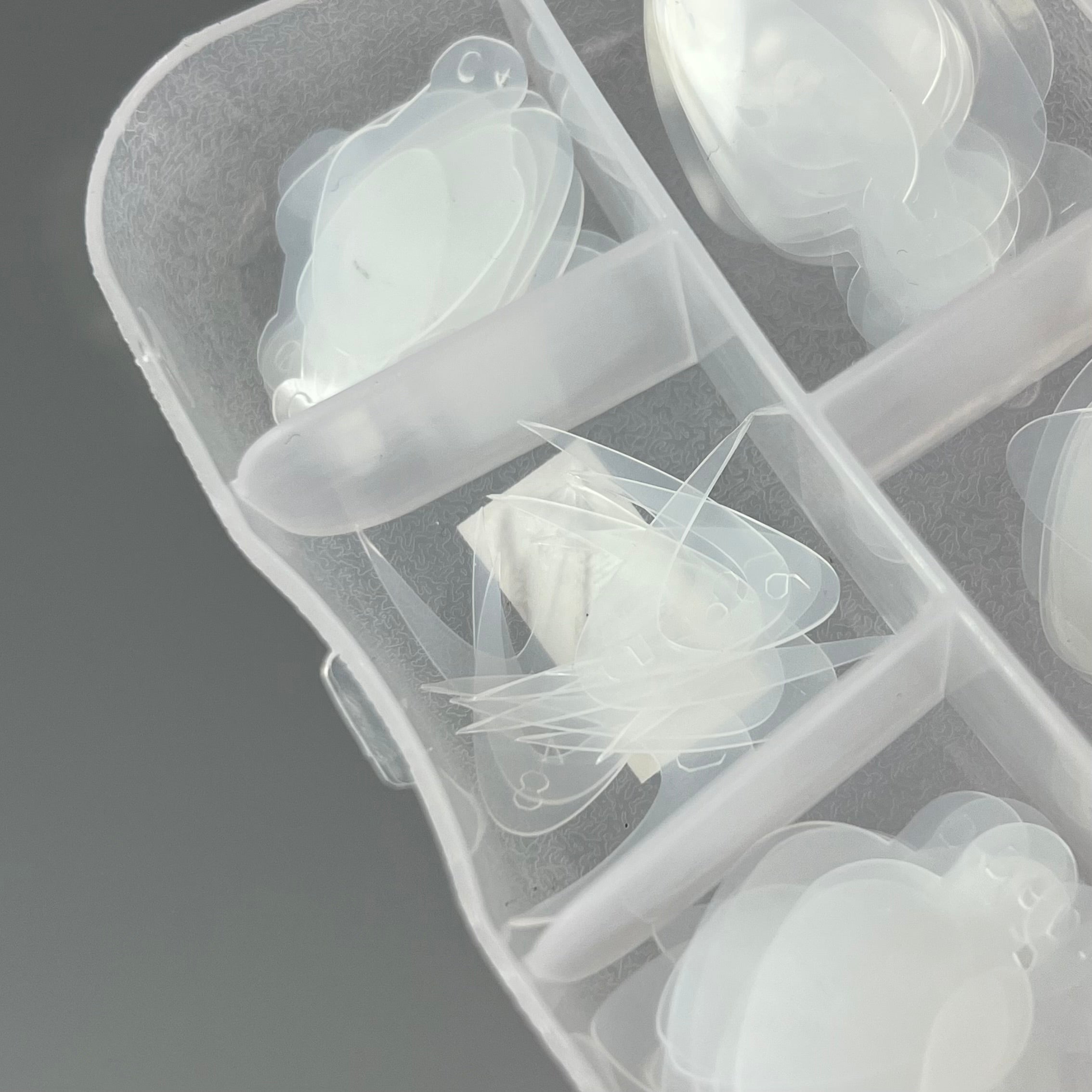 NAILSOFTHEDAY French tips guide (Type 9) - plantillas de silicona para formas superiores, 60 piezas