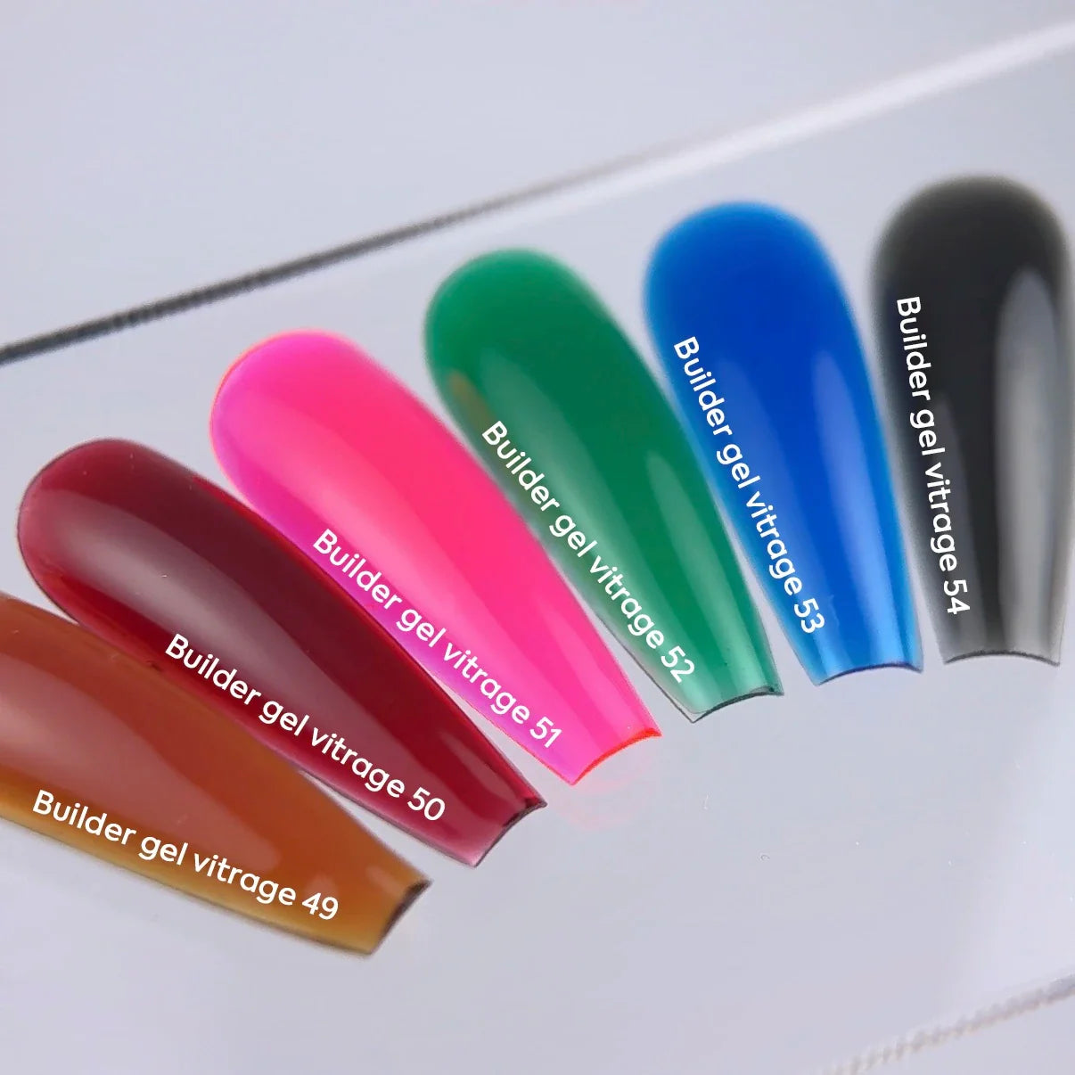 NAILSOFTHEDAY Builder gel 49 Vitrage — gel constructor vitral caramelizado para extensión de uñas, 15 ml