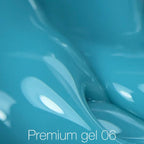 NAILSOFTHEDAY Premium gel 06 — gel de construcción turquesa, 30 ml