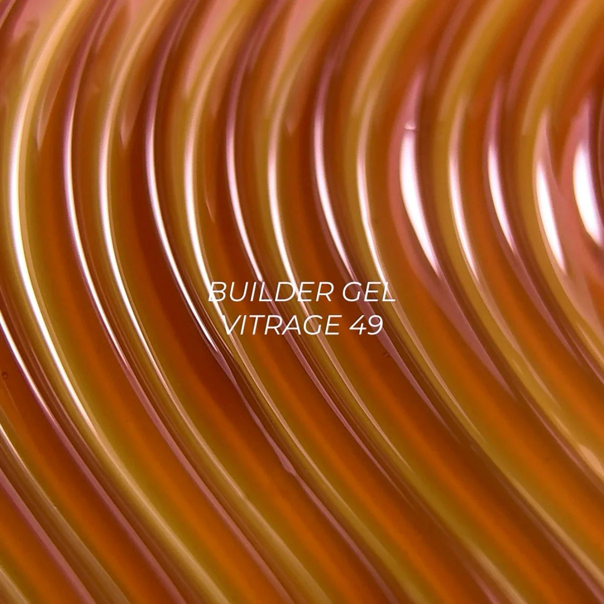 NAILSOFTHEDAY Builder gel 49 Vitrage — gel constructor vitral caramelizado para extensión de uñas, 15 ml