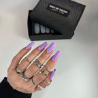 NAILSOFTHEDAY Wild Safari Snake, forma de silicona; 12 piezas/caja: moldes de silicona para formas superiores/serpiente (Tipo 12), 12 piezas en una caja de marca.
